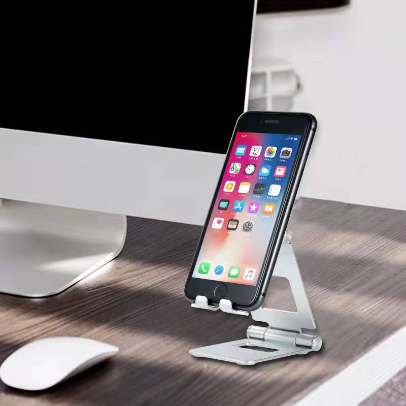Νέο τηλέφωνο δισκίο Universal Desktop Bracket Βολικό κράμα αλουμινίου πτυσσόμενο τηλεφωνικό βραχίονα